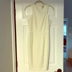 Off-White Bodycon Midi Dress